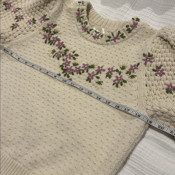 LoveShackFancy Kenzly Pullover Floral Sweater - Picture 15 of 15